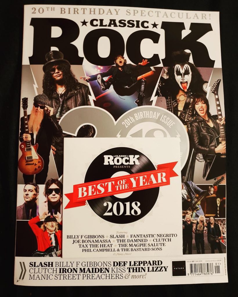 STEW’S SINGLE “MIGHT BE KEEPING YOU” IS ON CLASSIC ROCK MAGAZINE ‘BEST OF THE YEAR 2018’ CD