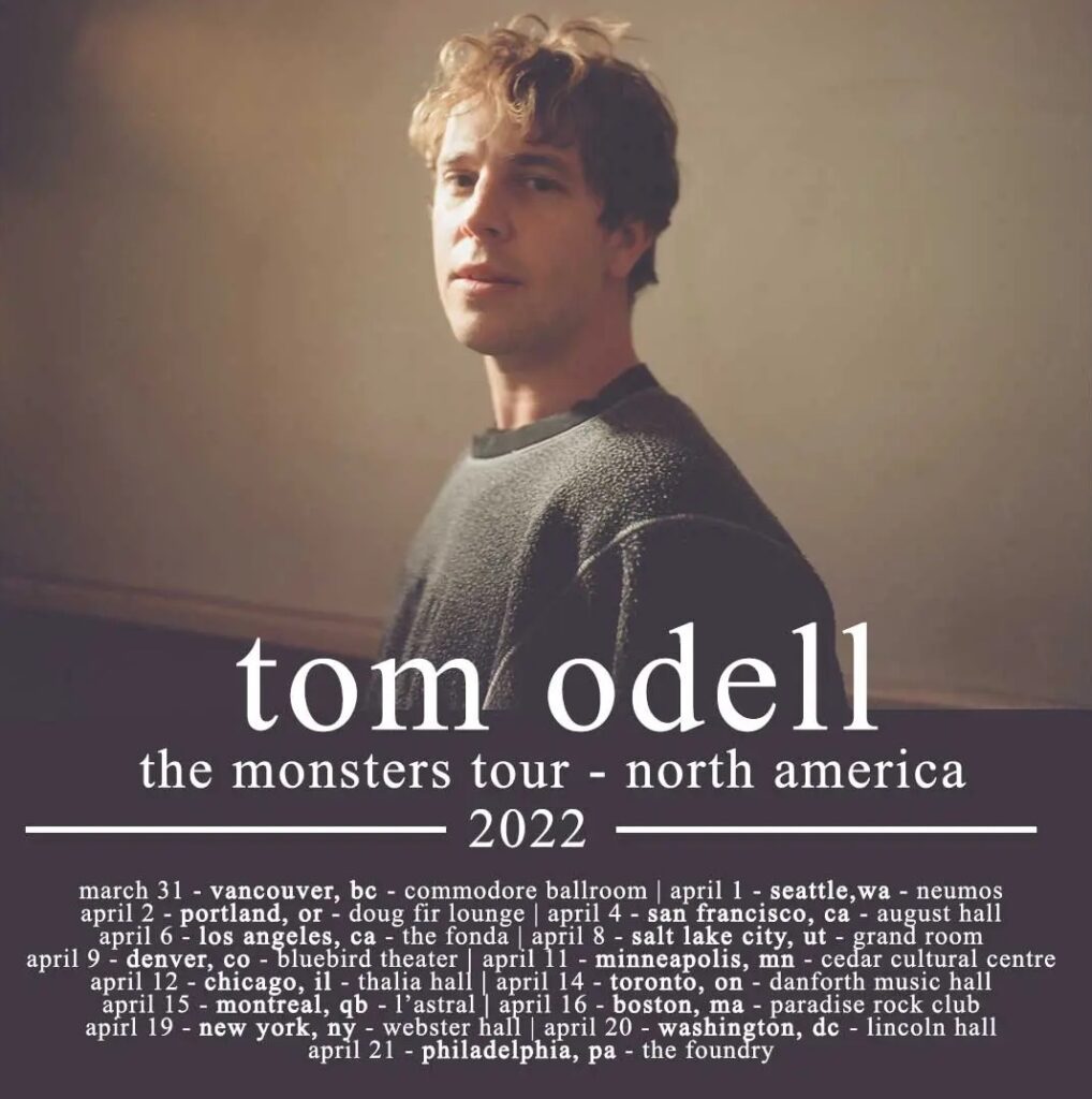 TOM ODELL RELEASES NEW SINGLE & VIDEO”BEST DAY OF MY LIFE’ 