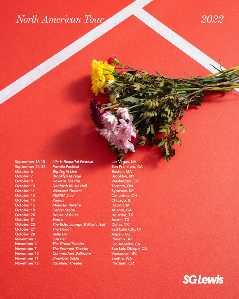 SG LEWIS ANNOUNCES 2022 NORTH AMERICAN TOUR THIS FALL