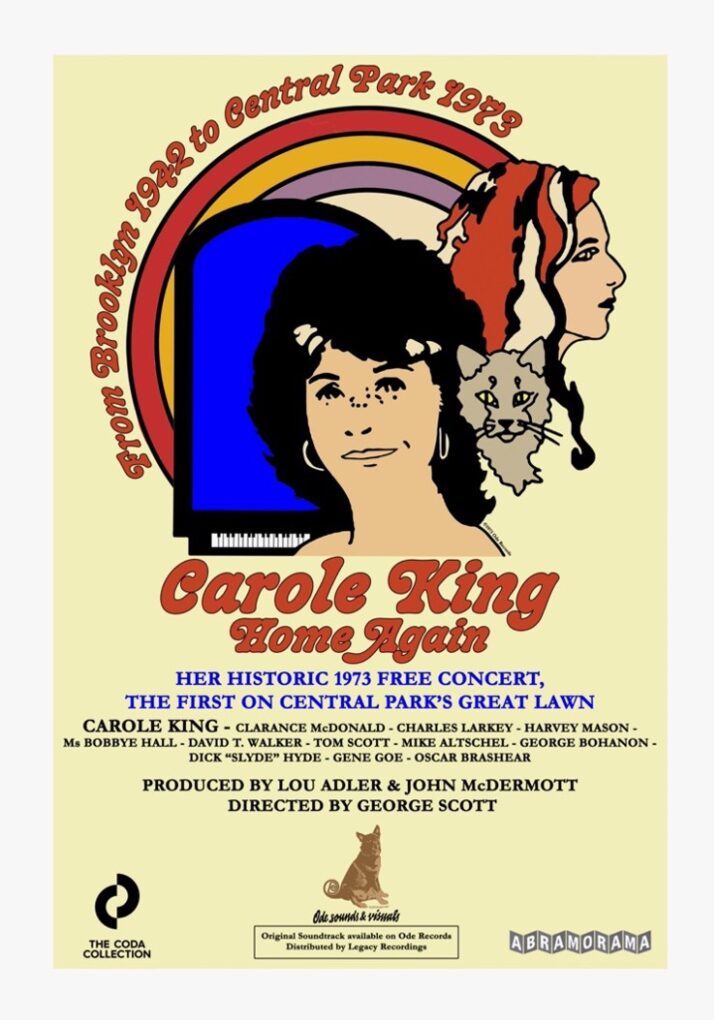 CAROLE KING’S HOME AGAIN: LIVE IN CENTRAL PARK CONCERT DOCUMENTARY TO PREMIERE JANUARY 19 AT NEW YORKS’ IFC FILM CENTER