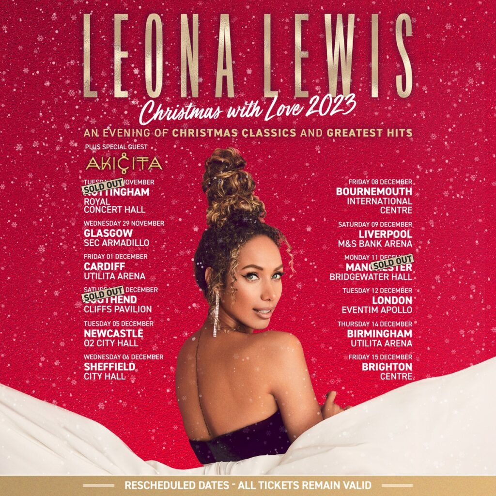 AKICITA TO SUPPORT LEONA LEWIS ON UK TOUR