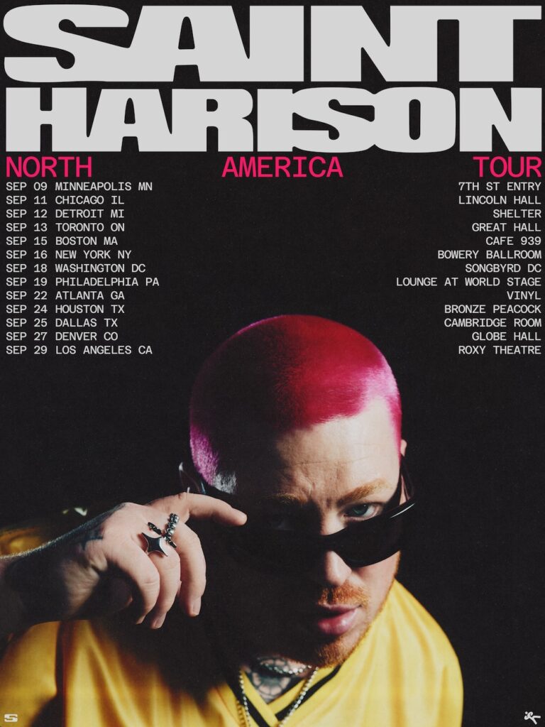 Saint Harison Announces North American Tour. New EP “Ghosted” Out Now.
